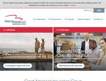 Tablet Screenshot of greatamericaninsurancegroup.com